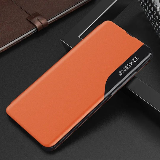 Hurtel Eco Leather View Book Δερματίνης / Πλαστικό Πορτοκαλί (Galaxy A22 4G)