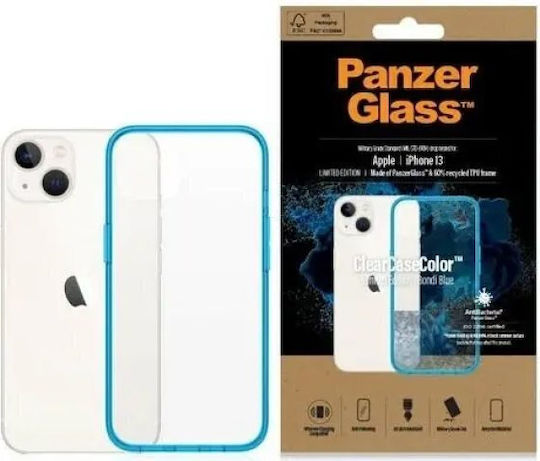 PanzerGlass Bondi Back Cover Silicone Blue Transparent (iPhone 13) 0331