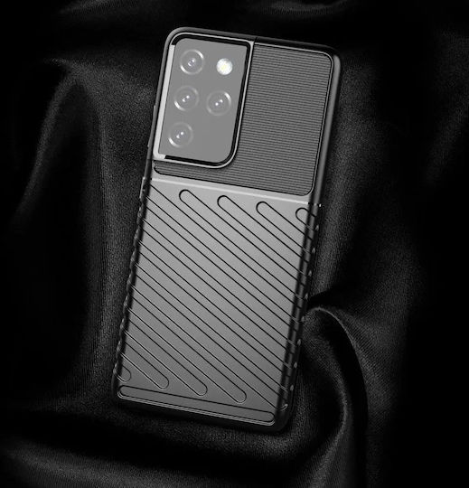 Hurtel Thunder Umschlag Rückseite Silikon Blau (Galaxy S22 Ultra 5G)