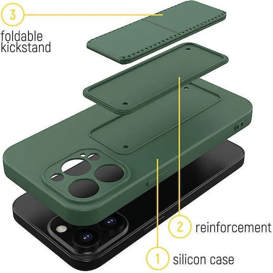 Wozinsky Kickstand Back Cover Silicon Roșu (Redmi 10 / 10 2022 )