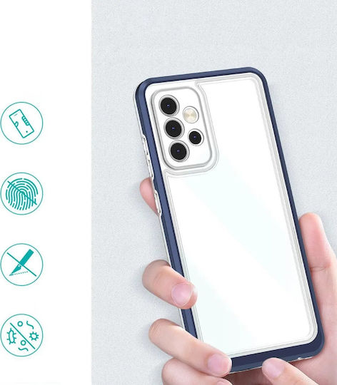 Hurtel Clear 3in1 Back Cover Σιλικόνης 1.1mm Μπλε (Galaxy A13 5G)