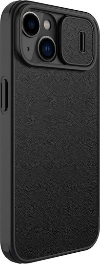 Nillkin Qin Pro Книга Изкуствена кожа 0.2мм Черен (iPhone 14 Plus)