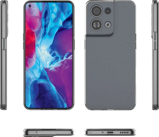 Hurtel Ultra Clear Back Cover Silicone 0.5mm Transparent (Oppo Reno 8)