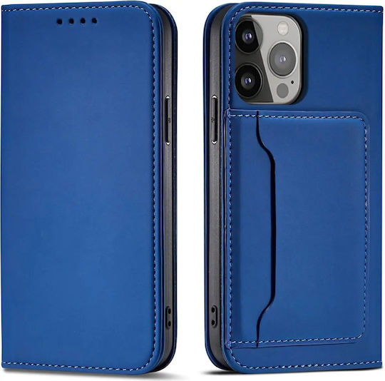 Magnet Brieftasche Leder / Synthetisches Leder Blau (Galaxy S23 Ultra)