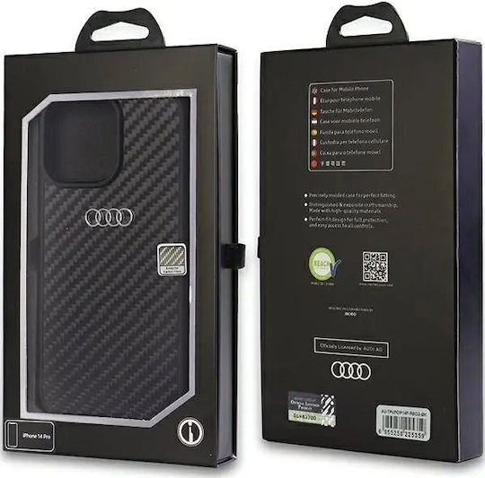 Audi Back Cover Πλαστικό Μαύρο (iPhone 14 Pro)