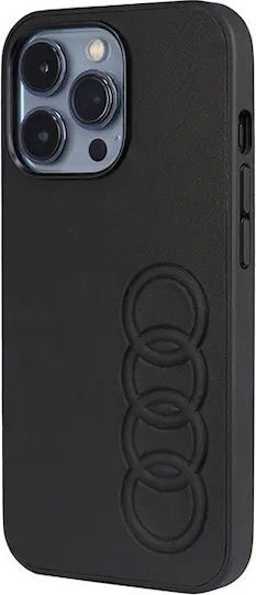 Audi Back Cover Δερμάτινο / Πλαστικό Μαύρο (iPhone 13 Pro)