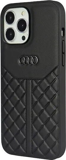 Audi Back Cover Leather / Plastic Black (iPhone 13 Pro)