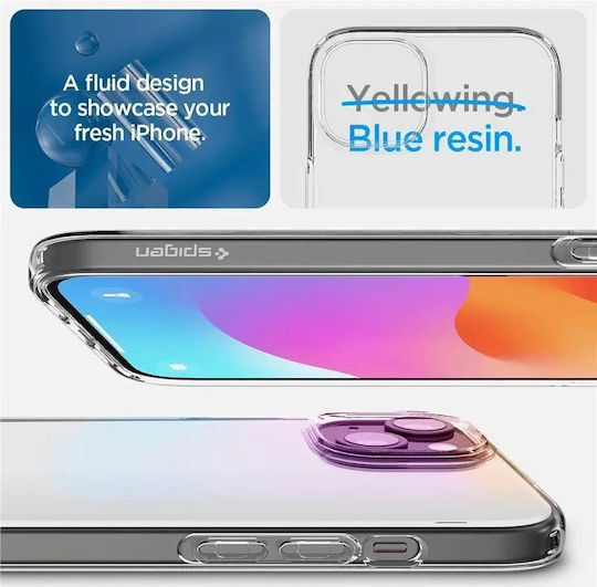 Spigen Crystal Flex Crystal Umschlag Rückseite Silikon Transparent (iPhone 15 Plus / 16 Plus)