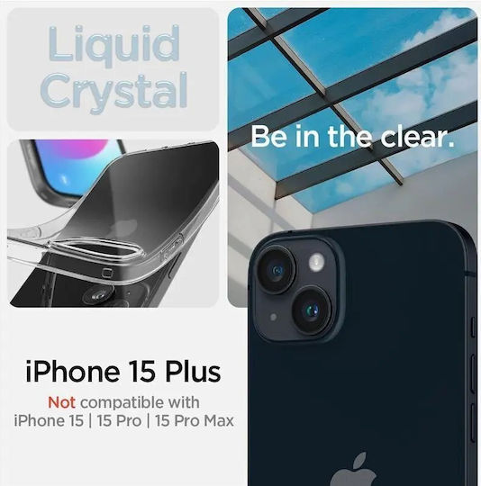 Spigen Crystal Flex Crystal Umschlag Rückseite Silikon Transparent (iPhone 15 Plus / 16 Plus)