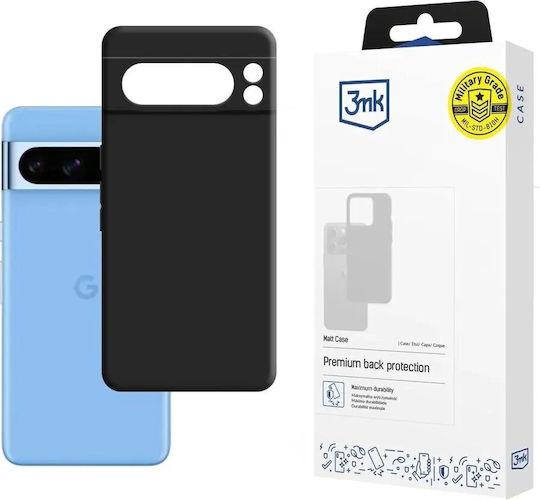 3MK Matt Back Cover Metalic Negru (Google Pixel 8 Pro)