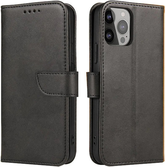 Hurtel Brieftasche Leder Schwarz (Samsung M34)