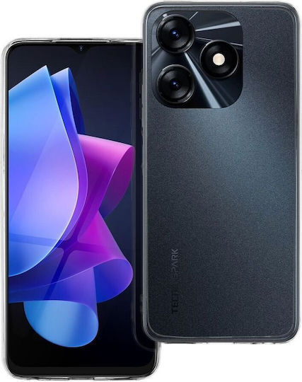 Tecno Back Cover Tempered Glass / Σιλικόνης 2mm Διάφανο (Tecno Spark 10)