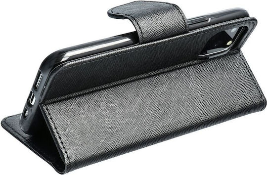 Fancy Wallet Δερμάτινο Μαύρο (Moto G14)