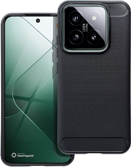 Back Cover Tempered Glass Μαύρο (Xiaomi 14)