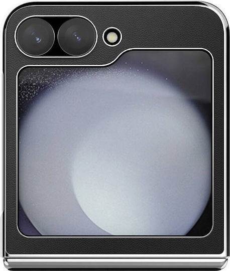 Nillkin Camshield Back Cover Piele artificială 0.8mm Negru (Galaxy Z Flip6)