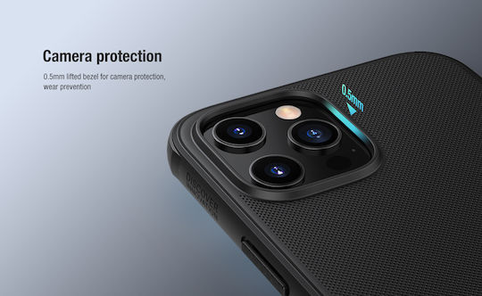 Nillkin Super Frosted Shield Back Cover Silicon Negru (iPhone 12 mini)