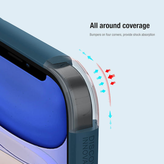 Nillkin Super Frosted Shield Pro Umschlag Rückseite Silikon Blau (iPhone 14)