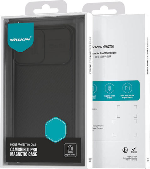Nillkin Camshield Pro Magnetic Umschlag Rückseite Kunststoff Magnetisch Schwarz (iPhone 15 Pro)