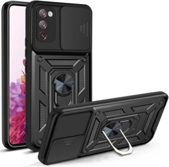 Bodycell Armor Slide Задна корица Пластмаса Черен (Galaxy S20 FE)