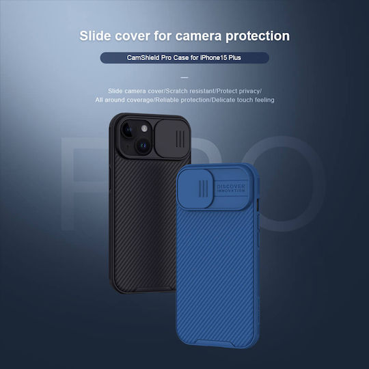 Nillkin Camshield Pro Umschlag Rückseite Kunststoff 0.2mm Schwarz (iPhone 15 Plus / 16 Plus)