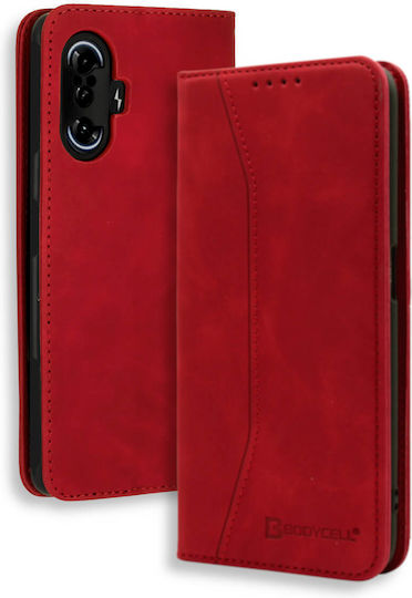 Bodycell Wallet Δερματίνης Κόκκινο (Poco F3 / Mi 11i)
