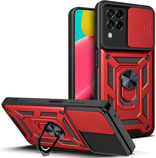Bodycell Armor Slide Back Cover Πλαστικό Κόκκινο (Galaxy A22 4G)