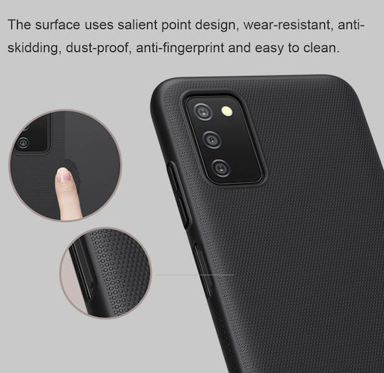 Nillkin Super Frosted Задна корица Пластмаса Черен (Galaxy A03s)