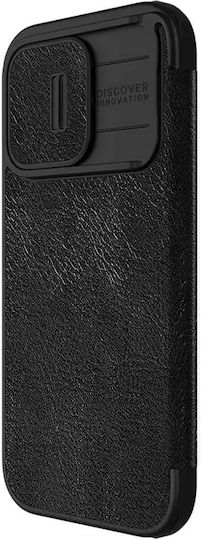Nillkin Qin Pro Book Δερματίνης 0.2mm Μαύρο (iPhone 15 Pro Max)