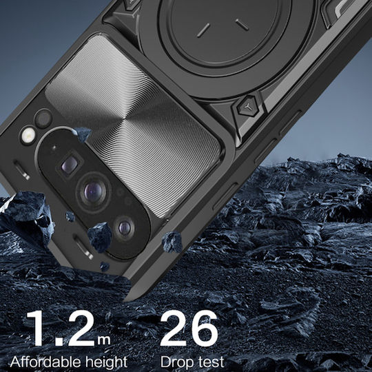 Techsuit Camguard Pro Umschlag Rückseite Silikon Schwarz (Honor Magic7 Lite, Honor X9c)