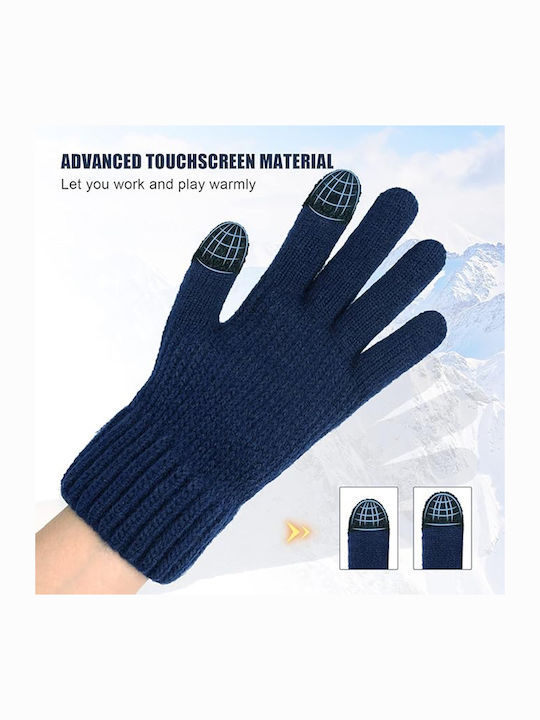 Gray Wolle Handschuhe