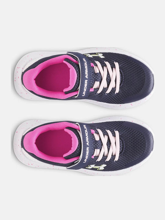 Ua Gps Surge 4 Ac Kinder Sportschuhe Laufen mit Bügel- und Schleifenverschluss Gray