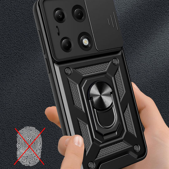 Techsuit Camshield Umschlag Rückseite Metallisch Blau (Samsung Galaxy A36 5G)