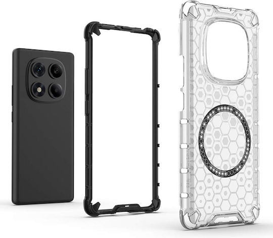 Techsuit Honeycomb Stoßstange Kunststoff / Silikon Schwarz (Redmi Note 14 Pro+)