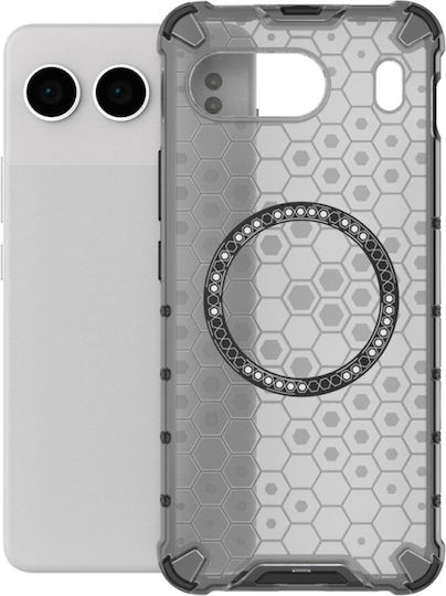 Techsuit Honeycomb Back Cover Silicone Black (OnePlus Nord 4)