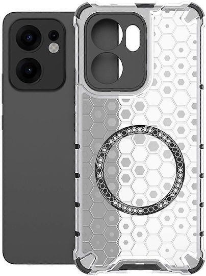 Techsuit Honeycomb Bumper Silicone White (Oppo Reno13 F / FS)
