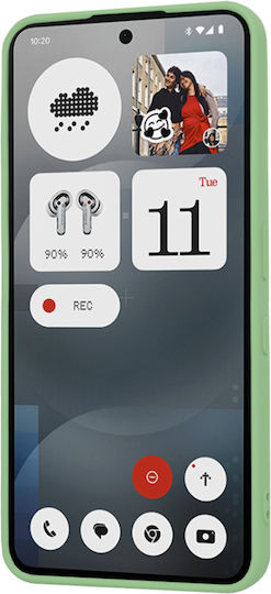 Techsuit Back Cover Silicone Green (Nothing Phone (3a) - Techsuit)