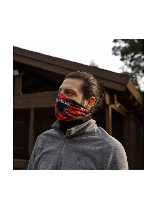 Bee. Unusual. Scottish Cage Nordic Crew Tubular Riding Collar Motorcycle Fleece Scottish Cage Red Black Colour