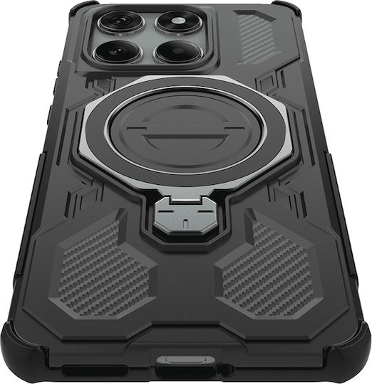 Techsuit Pro Motorola Edge Umschlag Rückseite Schwarz (Motorola Edge 60 Fusion)