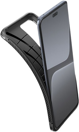Spigen Rugged Armor Back Cover Silicon 2mm negru mat (Xiaomi 13 Lite)