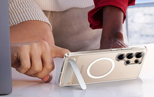 Torras Pstand Back Cover Σιλικόνης / Πλαστικό 1mm Διάφανο (Galaxy S25 Ultra)