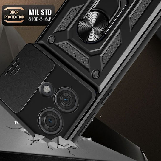 Tech-Protect CamShield Pro Back Cover Μεταλλικό Μαγνητικό Μαύρο (Motorola Edge 40 Neo)