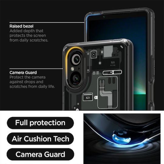 Spigen Ultra Hybrid Back Cover Πλαστικό 1.2mm με Λουράκι Zero One (Xperia 5 V)