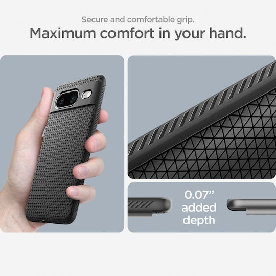Spigen Liquid Air Back Cover Silicone / Plastic Black (Google Pixel 8)