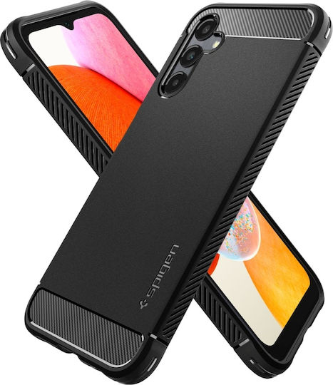 Spigen Rugged Armor Back Cover Plastic 2mm Matte Black (Galaxy A14)