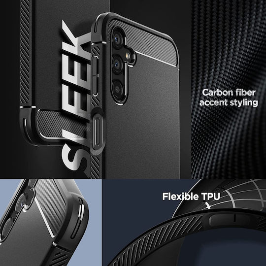 Spigen Rugged Armor Back Cover Plastic 2mm Matte Black (Galaxy A14)