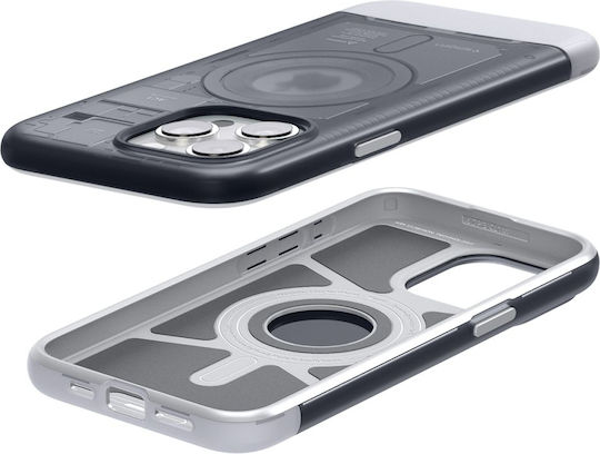 Spigen Classic C1 MagFit Back Cover Σιλικόνης Γκρι (iPhone 15 Pro)