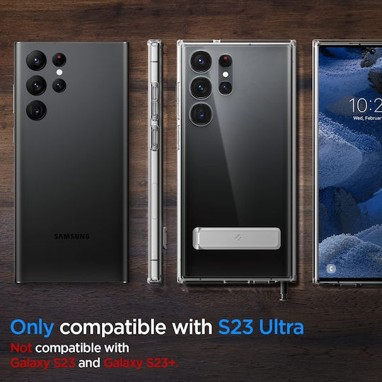 Spigen Ultra Hybrid S Задна корица Пластмаса 2мм Прозрачен (Galaxy S23 Ultra)