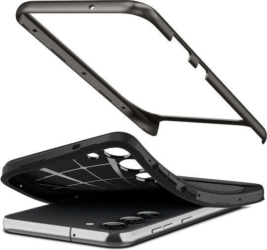 Spigen Neo Hybrid Back Cover Plastic / Silicone 2mm Gunmetal (Galaxy S23)