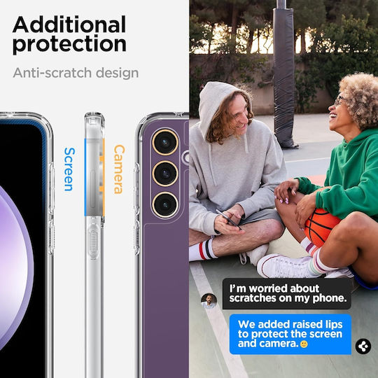 Spigen Ultra Hybrid Back Cover Πλαστικό 2mm Crystal Clear (Galaxy S23 FE)