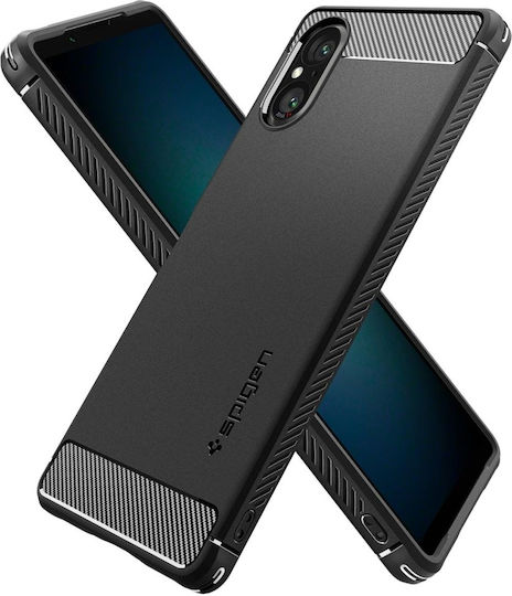 Spigen Rugged Armor Back Cover Σιλικόνης / Πλαστικό 2mm Matte Black (Xperia 5 V)
